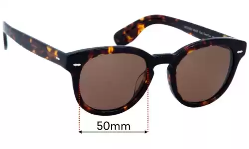 Sunglass Fix Ersatzgläser für Oliver Peoples OV5413SU Cary Grant - 50mm Wide Oliver Peoples OV5413SU Cary Grant Ersatzlinsen 50mm wide
