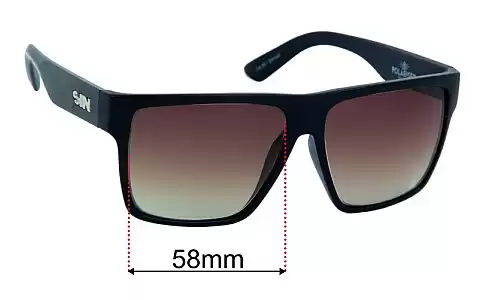 Sin Vespa Replacement Lenses 58mm Sin Vespa Replacement Sunglass Lenses - 58mm wide