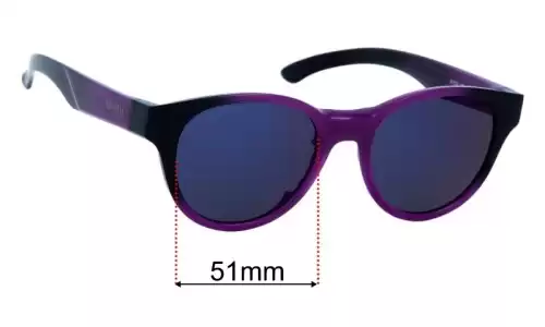 Replacement Lenses for Smith Snare - 51mm Wide Sunglass Fix Replacement Lenses for Smith Snare - 51mm Wide