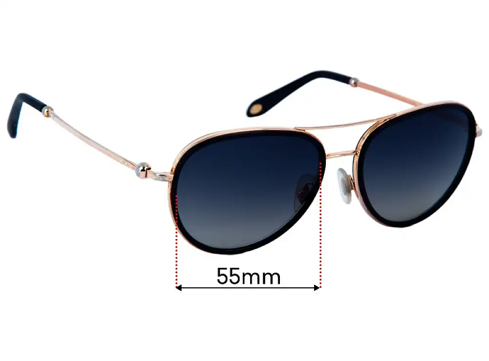 Sunglass Fix Ersatzgläser für Tiffany & Co TF3059 - 55mm Wide Sunglass Fix Ersatzgläser für Tiffany & Co TF3059 - 55mm Wide