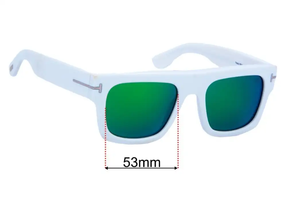 Sunglass Fix Ersatzgläser für Tom Ford Fausto TF711 - 53mm Wide Sunglass Fix Ersatzgläser für Tom Ford Fausto TF711 - 53mm Wide