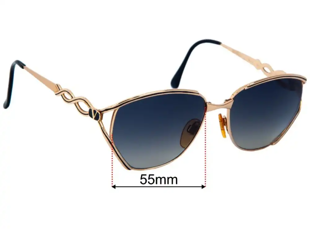 Sunglass Fix Ersatzgläser für Valentino V373 - 55mm Wide Sunglass Fix Ersatzgläser für Valentino V373 - 55mm Wide