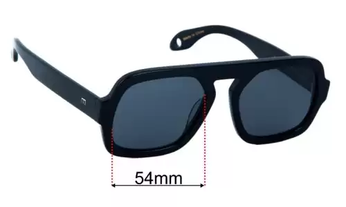 Sunglass Fix Ersatzgläser für Elisa Johnson Jane - 54mm Wide Elisa Johnson Jane Ersatzlinsen 54mm wide
