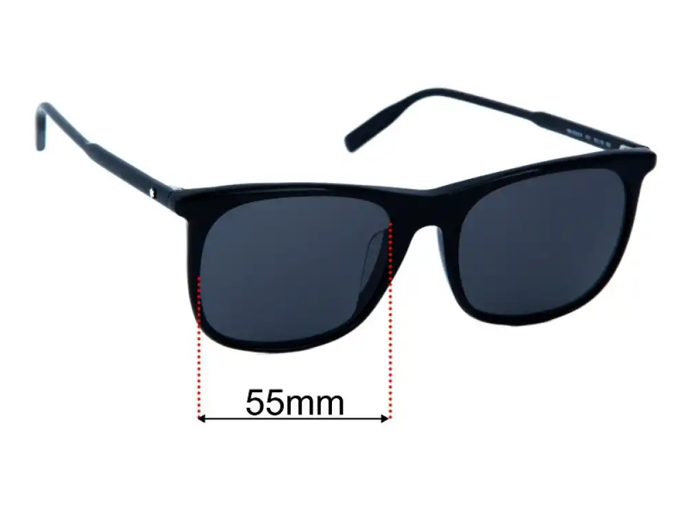 Sunglass Fix Ersatzgläser für Montblanc MB 0008SA - 55mm Wide Sunglass Fix Ersatzgläser für Montblanc MB 0008SA - 55mm Wide