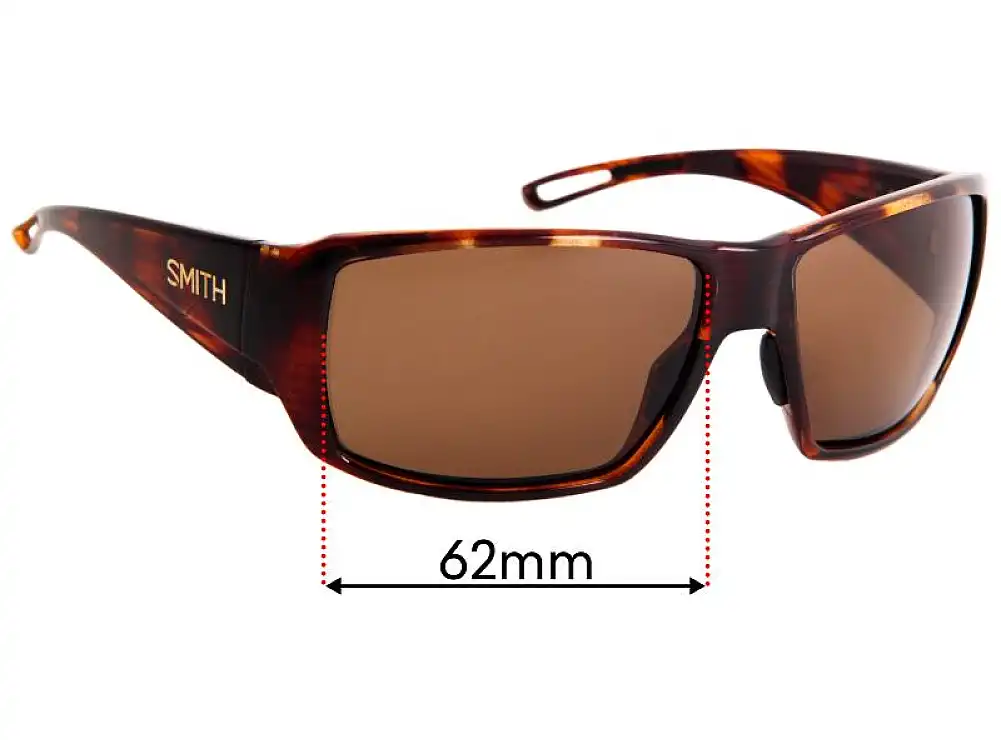 Sunglass Fix Ersatzgläser für Smith Guides Choice - 62mm Wide Sunglass Fix Ersatzgläser für Smith Guides Choice - 62mm Wide