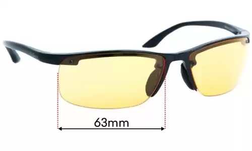Sunglass Fix Ersatzgläser für Ray-Ban RB4056 - 63mm Wide Ray-Ban RB4056 Ersatzlinsen 63mm wide