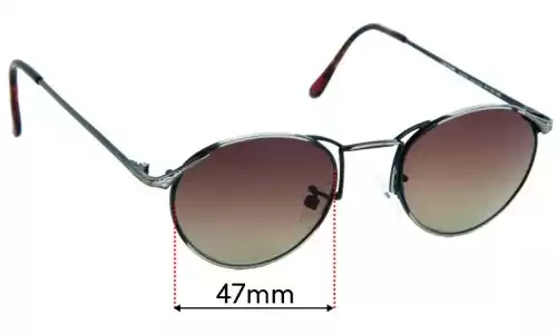 Sunglass Fix Ersatzgläser für Daniel Hunter Cheyenne - 47mm Wide Sunglass Fix Ersatzgläser für Daniel Hunter Cheyenne - 47mm Wide
