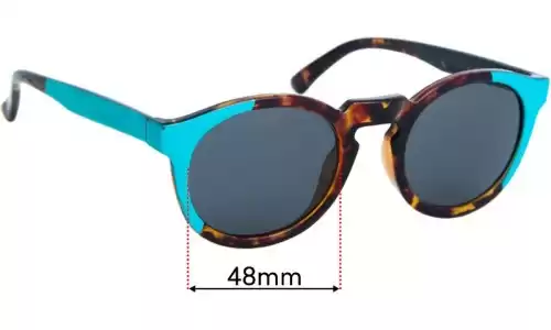 Sunglass Fix Ersatzgläser für Mr. Boho Jordaan - 48mm Wide Sunglass Fix Ersatzgläser für Mr. Boho Jordaan - 48mm Wide