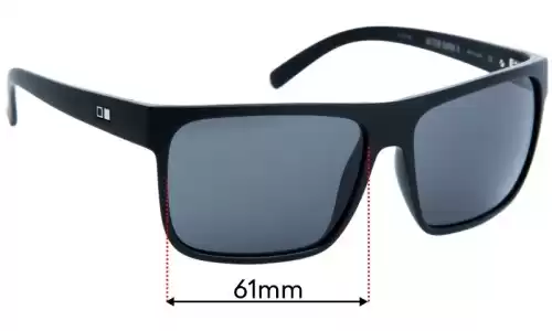 Sunglass Fix Ersatzgläser für Otis After Dark X - 61mm Wide Otis After Dark X Ersatzlinsen 61mm wide