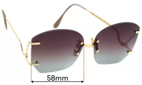 Sunglass Fix Ersatzgläser für Polaris Unknown Model - 58mm Wide Sunglass Fix Ersatzgläser für Polaris Unknown Model - 58mm Wide