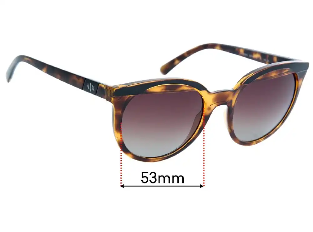 Sunglass Fix Ersatzgläser für Armani Exchange AX 4086S - 53mm Wide Sunglass Fix Ersatzgläser für Armani Exchange AX 4086S - 53mm Wide