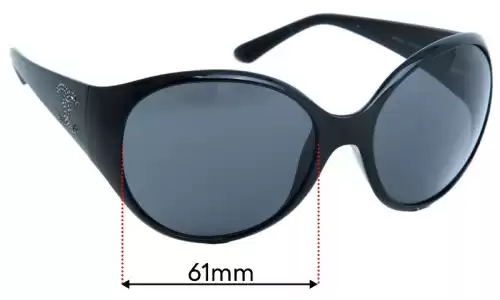 Sunglass Fix Ersatzgläser für Chanel 6013-B - 61mm Wide Sunglass Fix Ersatzgläser für Chanel 6013-B - 61mm Wide