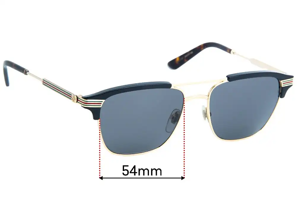 Sunglass Fix Replacement Lenses for Gucci GG0241S - 54mm Wide Sunglass Fix Replacement Lenses for Gucci GG0241S - 54mm Wide