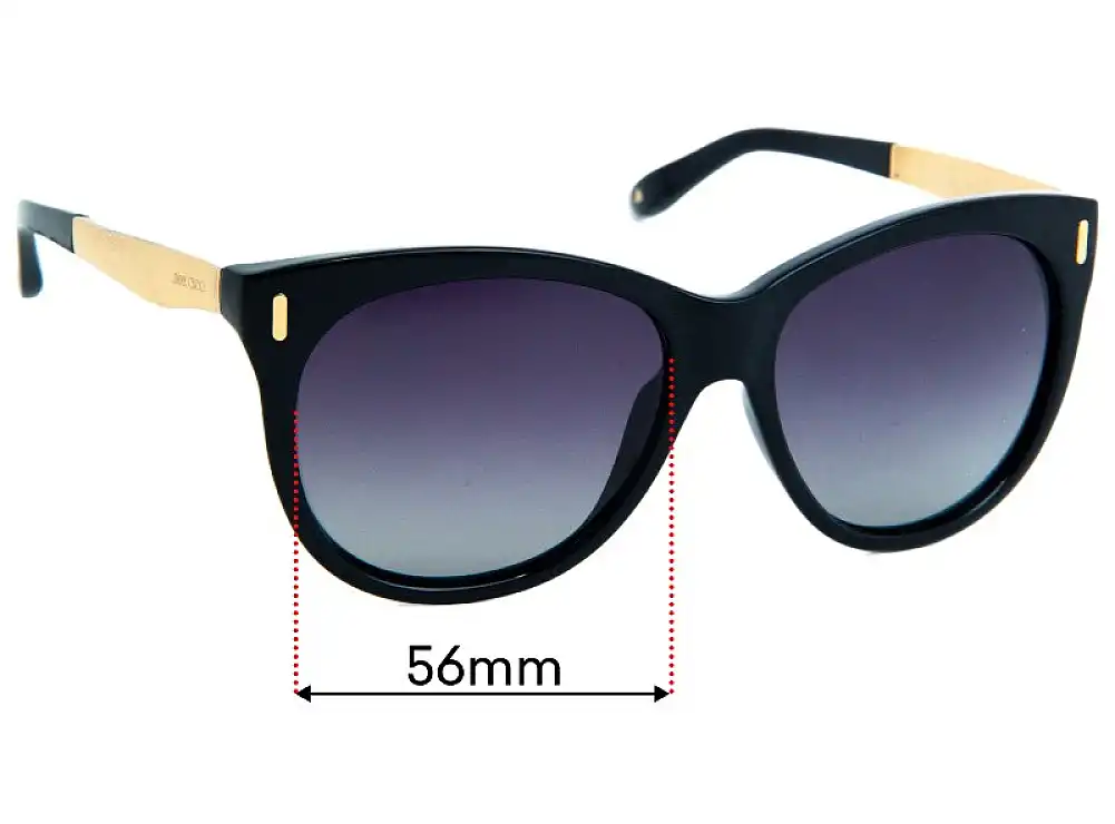 Sunglass Fix Ersatzgläser für Jimmy Choo Ally/S - 56mm Wide Sunglass Fix Ersatzgläser für Jimmy Choo Ally/S - 56mm Wide