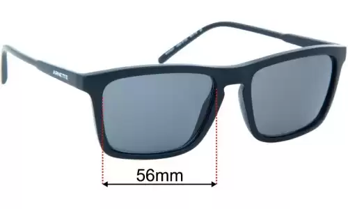 Sunglass Fix Ersatzgläser für Arnette AN4283 Shyguy - 56mm Wide Arnette AN4283 Shyguy Ersatzlinsen 56mm wide