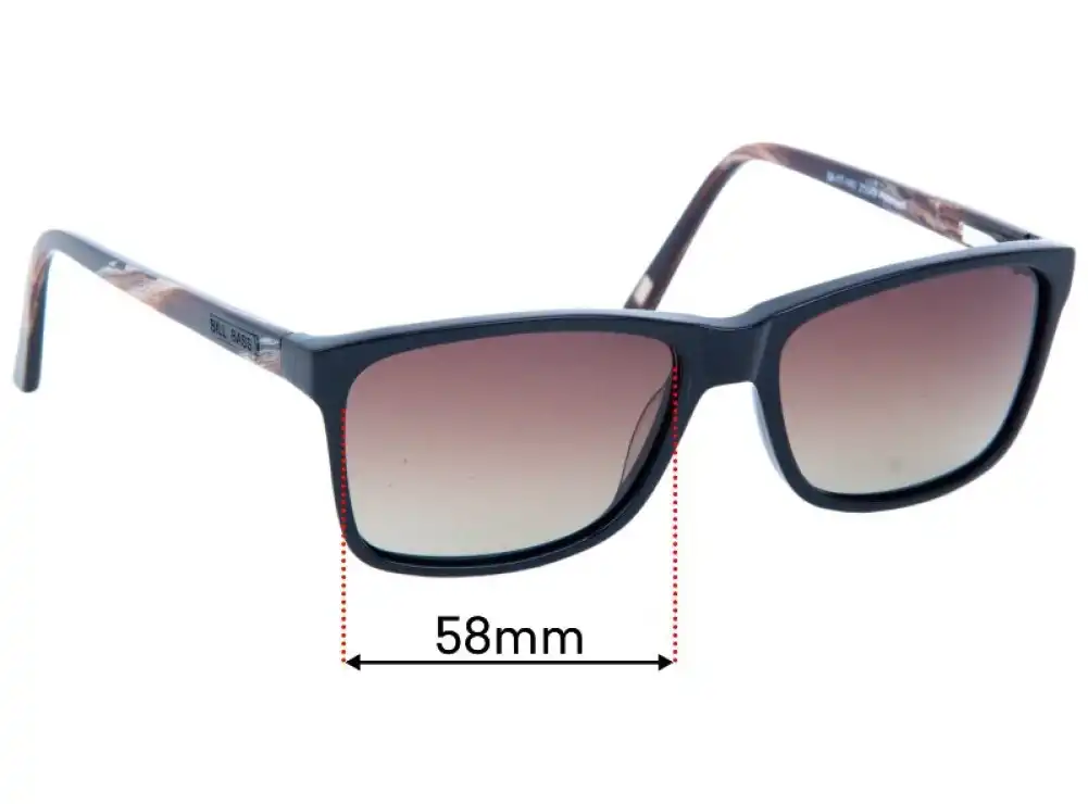 Sunglass Fix Ersatzgläser für Bill Bass Eddy - 58mm Wide Sunglass Fix Ersatzgläser für Bill Bass Eddy - 58mm Wide