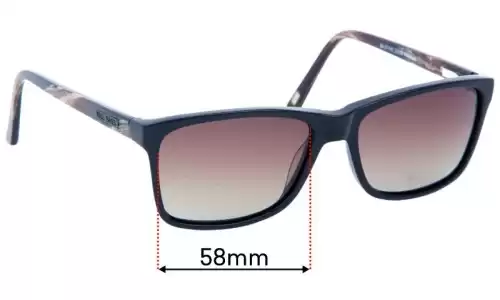 Sunglass Fix Ersatzgläser für Bill Bass Eddy - 58mm Wide Sunglass Fix Ersatzgläser für Bill Bass Eddy - 58mm Wide