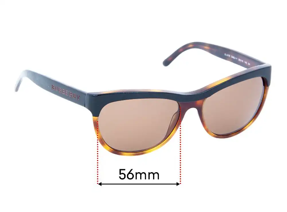 Sunglass Fix Ersatzgläser für Burberry B 4176 - 56mm Wide Sunglass Fix Ersatzgläser für Burberry B 4176 - 56mm Wide