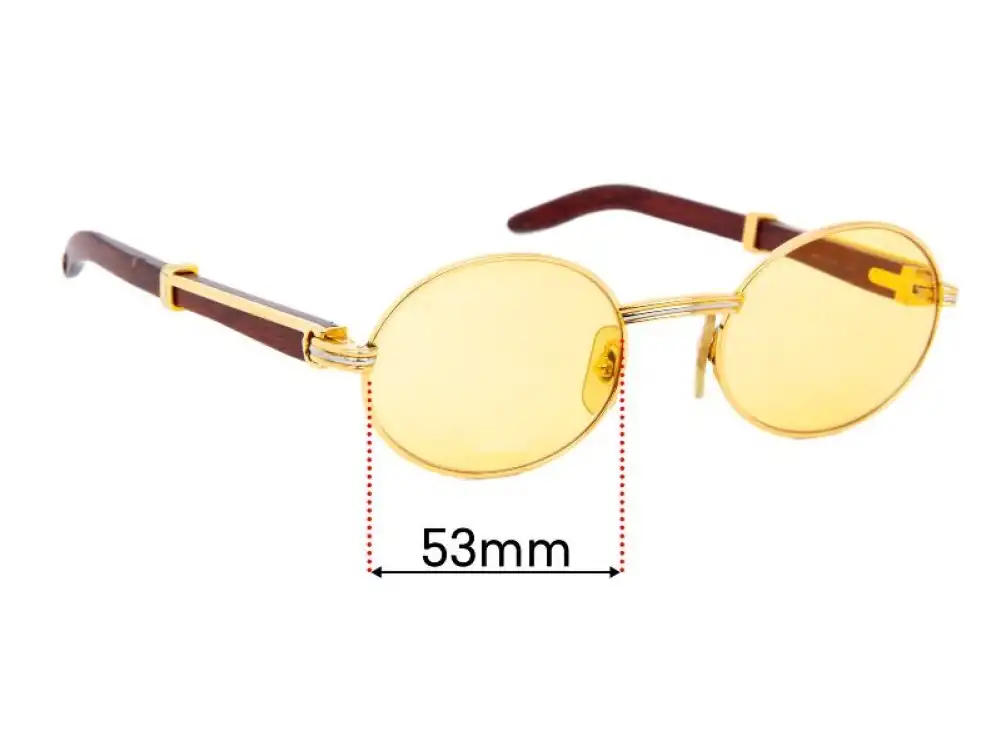 Sunglass Fix Ersatzgläser für Cartier Giverny - 53mm Wide Sunglass Fix Ersatzgläser für Cartier Giverny - 53mm Wide