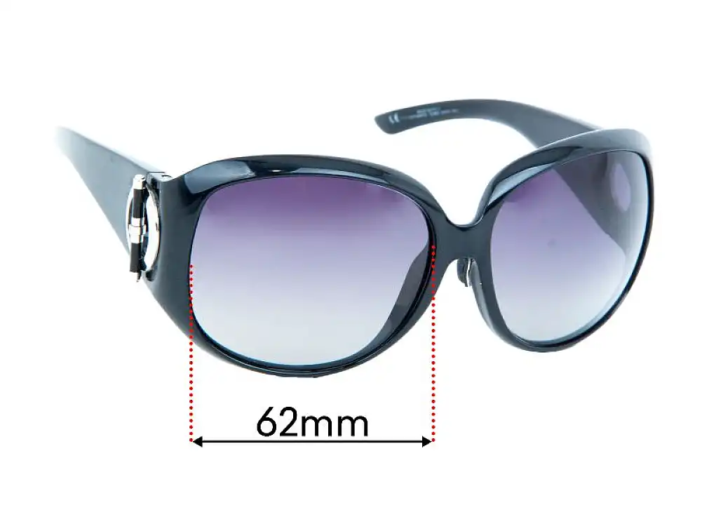 Sunglass Fix Ersatzgläser für Christian Dior Design 1 - 62mm Wide Sunglass Fix Ersatzgläser für Christian Dior Design 1 - 62mm Wide