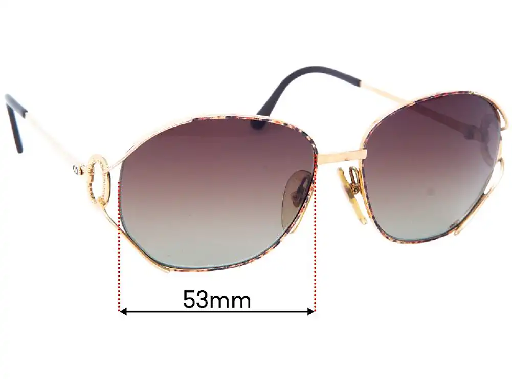 Sunglass Fix Ersatzgläser für Christian Dior Vintage Unknown - 59mm Wide Sunglass Fix Ersatzgläser für Christian Dior Vintage Unknown - 59mm Wide