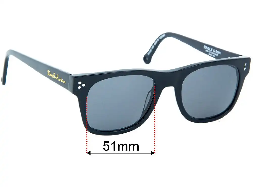 Sunglass Fix Ersatzgläser für Deus Ex Machina DEUS 10 - 51mm Wide Sunglass Fix Ersatzgläser für Deus Ex Machina DEUS 10 - 51mm Wide