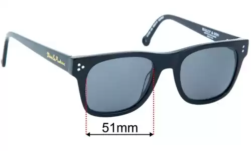 Sunglass Fix Ersatzgläser für Deus Ex Machina DEUS 10 - 51mm Wide Deus Ex Machina DEUS 10 Ersatzlinsen 51mm wide