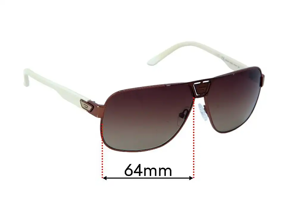 Sunglass Fix Ersatzgläser für Diesel DS 0180 - 64mm Wide Sunglass Fix Ersatzgläser für Diesel DS 0180 - 64mm Wide