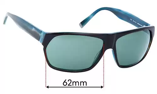 Sunglass Fix Ersatzgläser für John Varvatos V765 - 62mm Wide Sunglass Fix Ersatzgläser für John Varvatos V765 - 62mm Wide