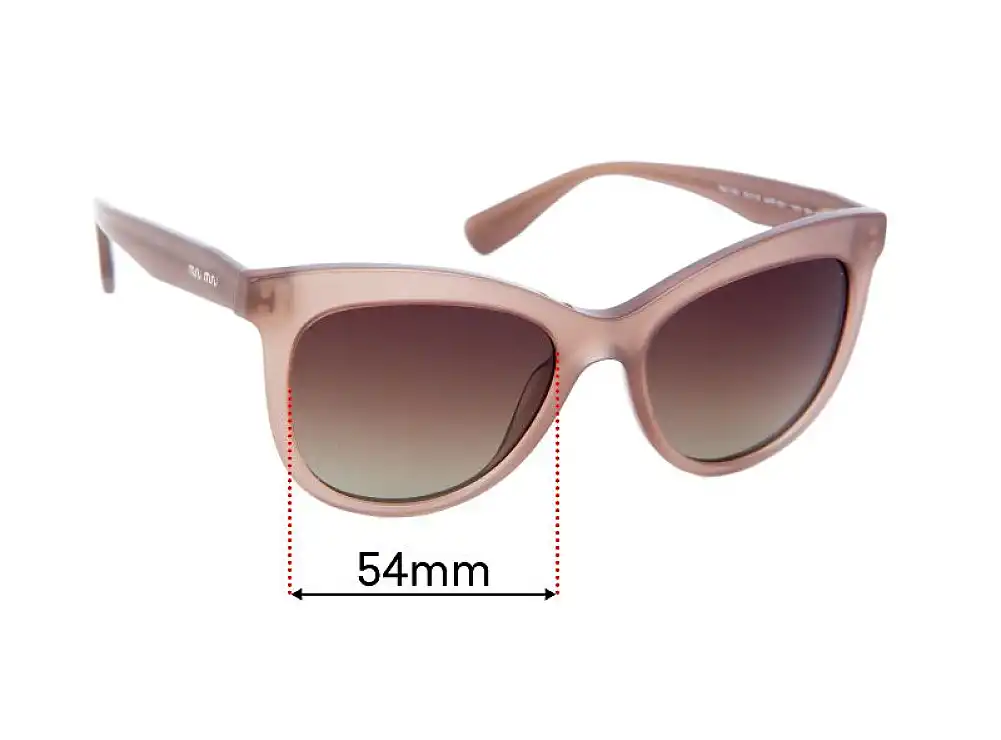Sunglass Fix Ersatzgläser für Miu Miu SMU08U - 54mm Wide Sunglass Fix Ersatzgläser für Miu Miu SMU08U - 54mm Wide