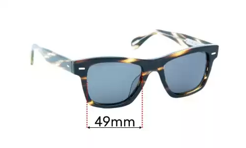 Sunglass Fix Ersatzgläser für Oliver Peoples OV5393SU - 49mm Wide Oliver Peoples OV5393SU Ersatzlinsen 49mm wide