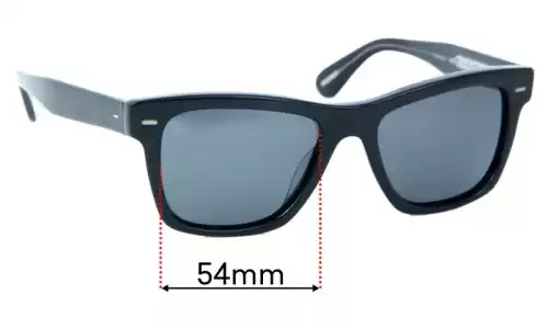 Sunglass Fix Ersatzgläser für Oliver Peoples OV5393SU - 54mm Wide Oliver Peoples OV5393SU Ersatzlinsen 54mm wide