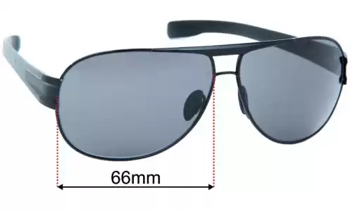 Sunglass Fix Ersatzgläser für Porsche P 8544 - 66mm Wide Sunglass Fix Ersatzgläser für Porsche P 8544 - 66mm Wide