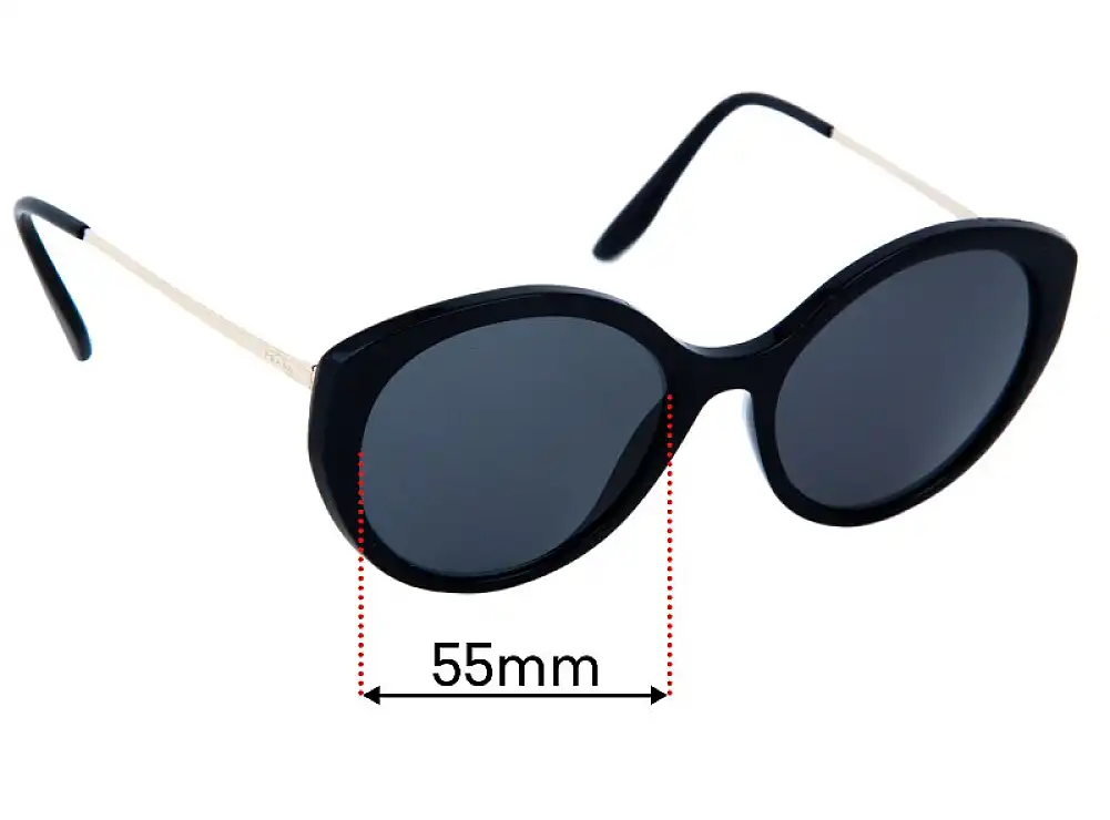 Sunglass Fix Ersatzgläser für Prada SPR 18X - 55mm Wide Sunglass Fix Ersatzgläser für Prada SPR 18X - 55mm Wide