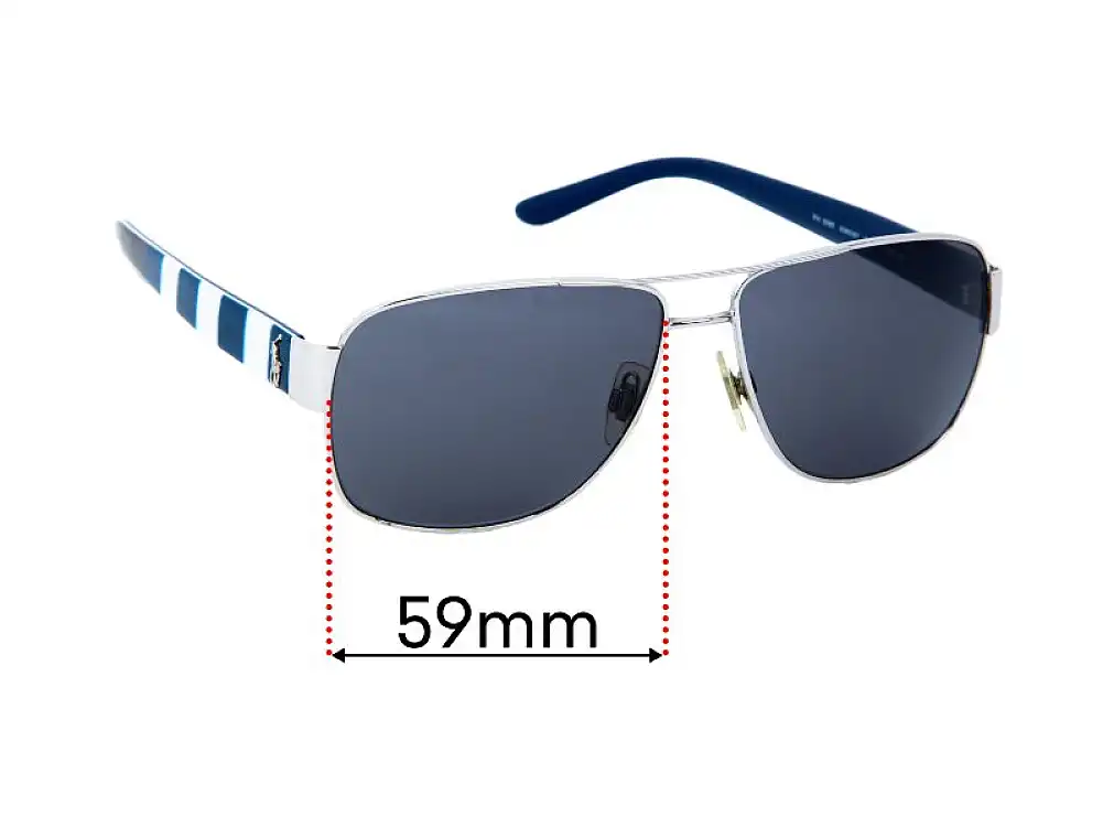 Sunglass Fix Ersatzgläser für Ralph Lauren PH 3085 - 59mm Wide Sunglass Fix Ersatzgläser für Ralph Lauren PH 3085 - 59mm Wide