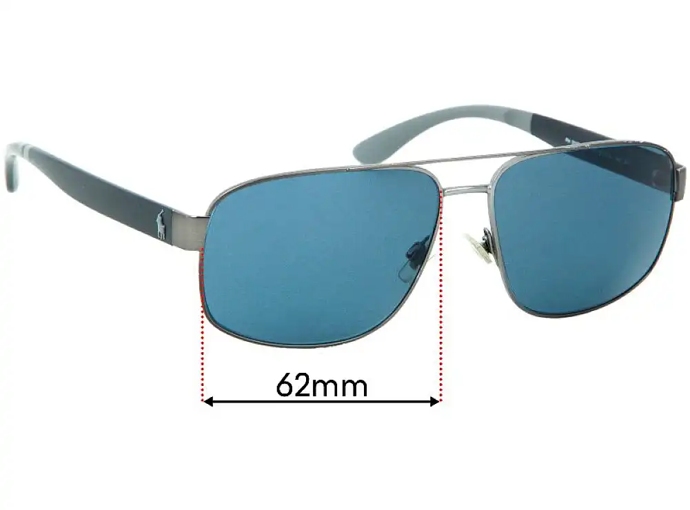 Sunglass Fix Ersatzgläser für Polo Polo PH 3112 - 62mm Wide Sunglass Fix Ersatzgläser für Polo Polo PH 3112 - 62mm Wide
