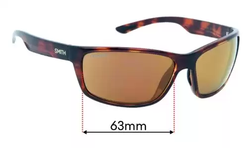Sunglass Fix Ersatzgläser für Smith Redmond - 63mm Wide Smith Redmond Ersatzlinsen 63mm wide