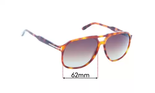 Sunglass Fix Ersatzgläser für Tom Ford Raoul TF753 - 62mm Wide Sunglass Fix Ersatzgläser für Tom Ford Raoul TF753 - 62mm Wide