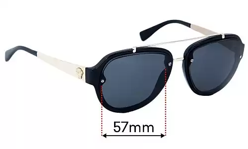Sunglass Fix Ersatzgläser für Versace MOD 4327 - 57mm Wide Sunglass Fix Ersatzgläser für Versace MOD 4327 - 57mm Wide