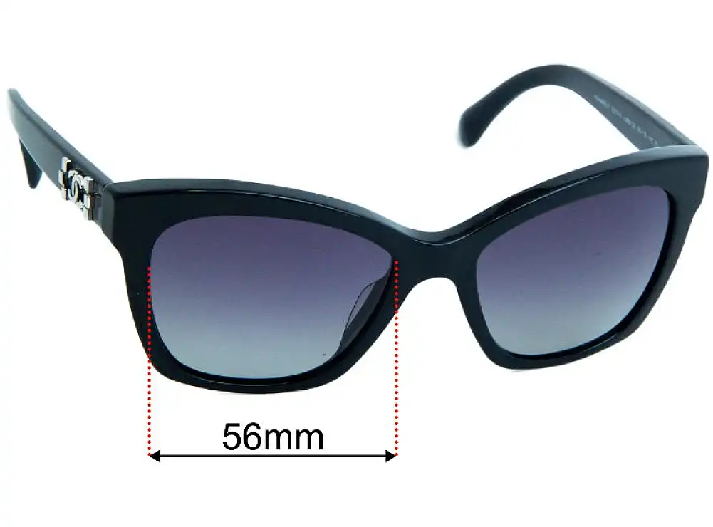 Sunglass Fix Ersatzgläser für Chanel 5313-A - 56mm Wide Sunglass Fix Ersatzgläser für Chanel 5313-A - 56mm Wide