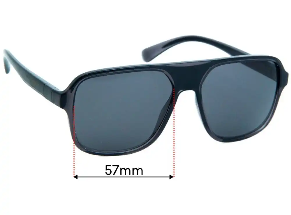 Sunglass Fix Ersatzgläser für Dolce & Gabbana DG6134 - 57mm Wide Sunglass Fix Ersatzgläser für Dolce & Gabbana DG6134 - 57mm Wide