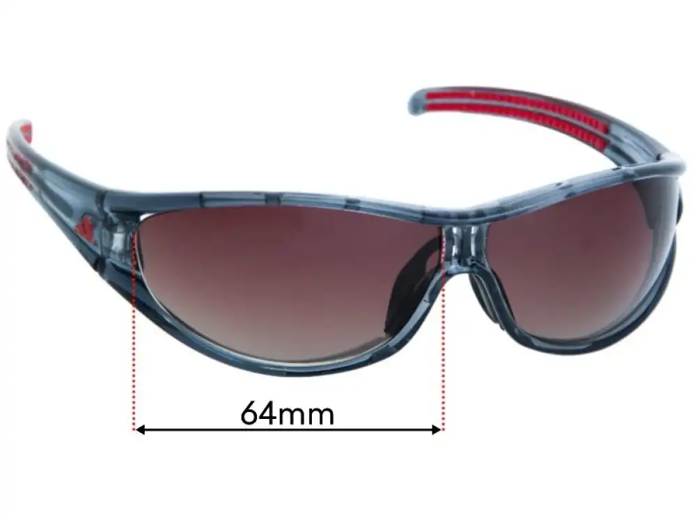 Sunglass Fix Ersatzgläser für Adidas A267 Evil Eye S - 64mm Wide Sunglass Fix Ersatzgläser für Adidas A267 Evil Eye S - 64mm Wide