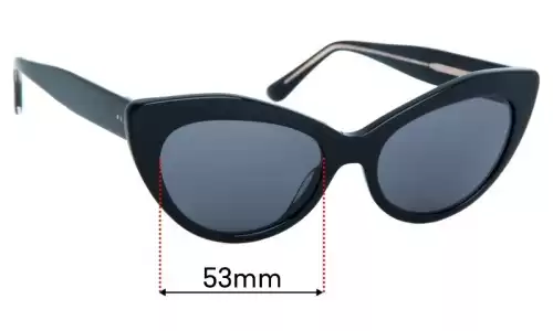 Sunglass Fix Ersatzgläser für Bailey Nelson Isabelle - 53mm Wide Bailey Nelson Isabelle Ersatzlinsen 53mm wide