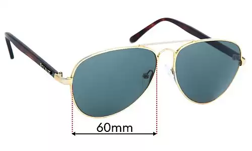 Sunglass Fix Ersatzgläser für Bill Bass 2352 - 60mm Wide Bill Bass 2352 Ersatzgläser 60mm wide