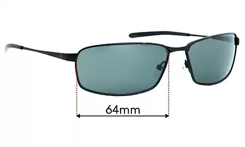 Sunglass Fix Ersatzgläser für Caribbean Sun CS0031M - 64mm Wide Sunglass Fix Ersatzgläser für Caribbean Sun CS0031M - 64mm Wide