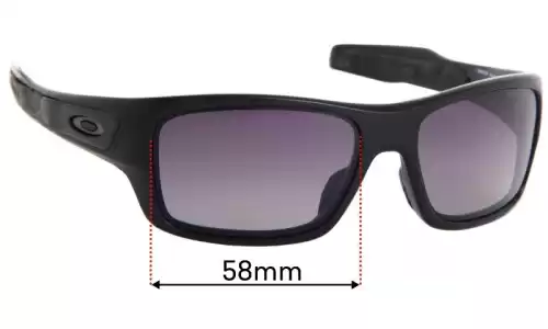 Sunglass Fix Ersatzgläser für Oakley Turbine OJ9003 XS - 58mm Wide Oakley Turbine OJ9003 XS Ersatzlinsen 58mm wide