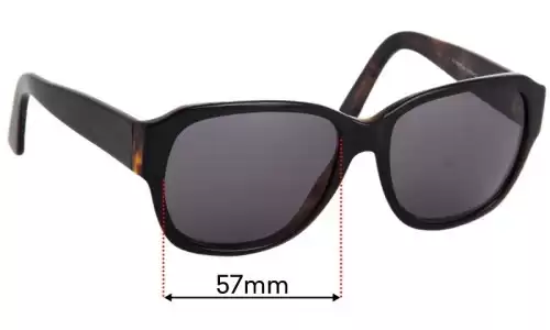 Sunglass Fix Ersatzgläser für Polo RL 8063/W - 57mm Wide Polo RL 8063/W Ersatzlinsen 57mm wide