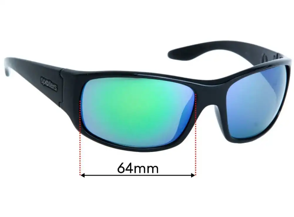 Sunglass Fix Ersatzgläser für Spotters Cruiz - 64mm Wide Sunglass Fix Ersatzgläser für Spotters Cruiz - 64mm Wide