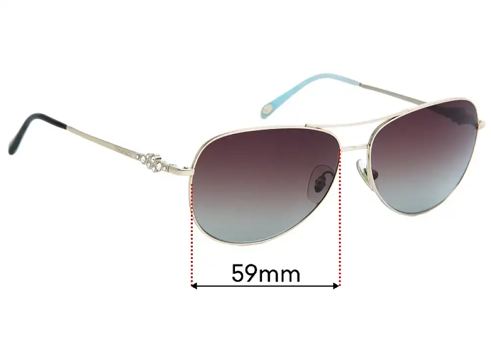 Sunglass Fix Ersatzgläser für Tiffany & Co TF 3052-B - 59mm Wide Sunglass Fix Ersatzgläser für Tiffany & Co TF 3052-B - 59mm Wide