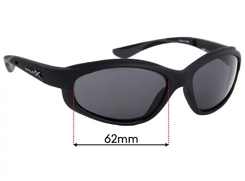 Sunglass Fix Ersatzgläser für Wiley X Wiley X XL-1 - 62mm Wide Sunglass Fix Ersatzgläser für Wiley X Wiley X XL-1 - 62mm Wide